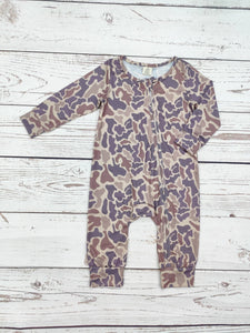 Baby Boy Camouflage Print Zippy Sleeper