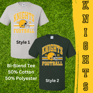 Let's Go Knights Football Tee