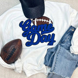 Royal Game Day Football Chenille Patch