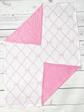 Baby Girl Pink Bow Print Blanket