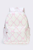 Girls Bow Printed Backpack