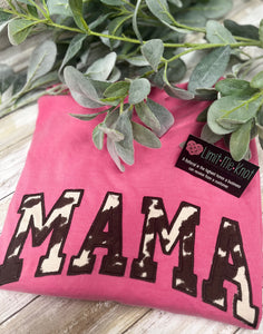 Cow Print Mama Shirt