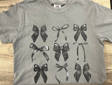 Black Bow Comfort Color Tee