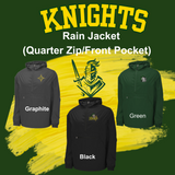 Knights Rain Jacket (Quarter Zip/Front Pocket)