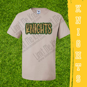 Knight Faux -Glitter Tee