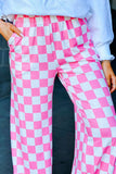 Victory Lap Pants (Pink/White)