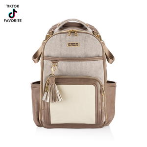 Itzy Ritzy Vanilla Latte Boss Plus™ Backpack Diaper Bag