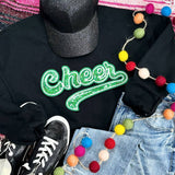 GREEN Cheer Sequin Patch